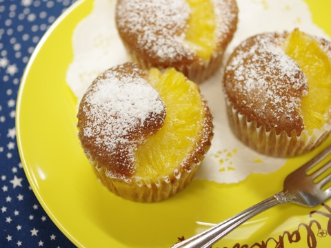 パイン缶とホットケーキミックス☆超簡単パインケーキ